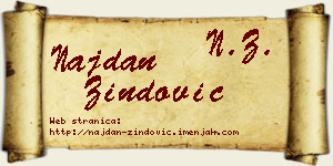 Najdan Zindović vizit kartica